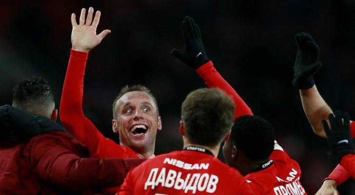  الروسي دنيس غلوشاكوف، لاعب سبارتاك موسكو،