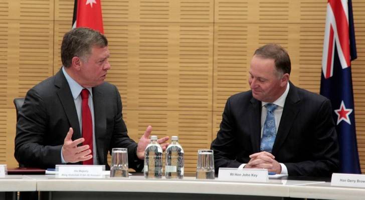 الملك يلتقي رئيس الوزراء ورئيس مجلس النواب النيوزيلاندي.. صور