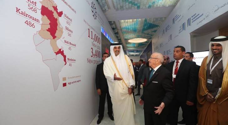 جانب من إفتتاح مؤتمر دعم الاقتصاد والاستثمار "تونس 2020"