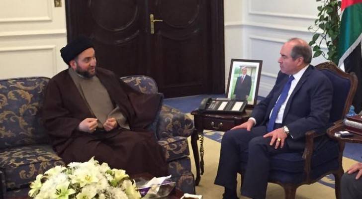 الملقي يلتقي رئيس التحالف الوطني العراقي