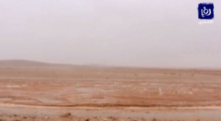 بالفيديو: ارتفاع منسوب المياة وتشكل السيول في المفرق