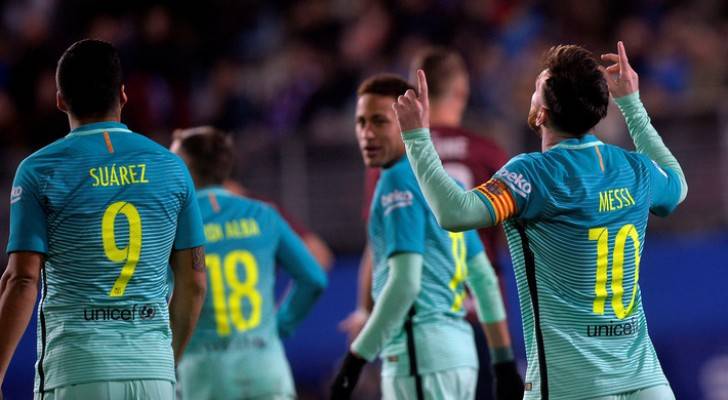 برشلونة يهزم إيبار في الليغا