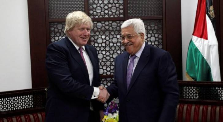 جونسون يؤكد التزام بريطانيا حل الدولتين في النزاع الفلسطيني-الإسرائيلي