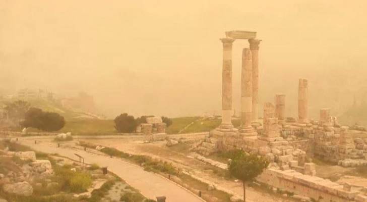 الأردن.. ازدياد حدة الأجواء المغبرة عصر الاحد في العديد من المناطق