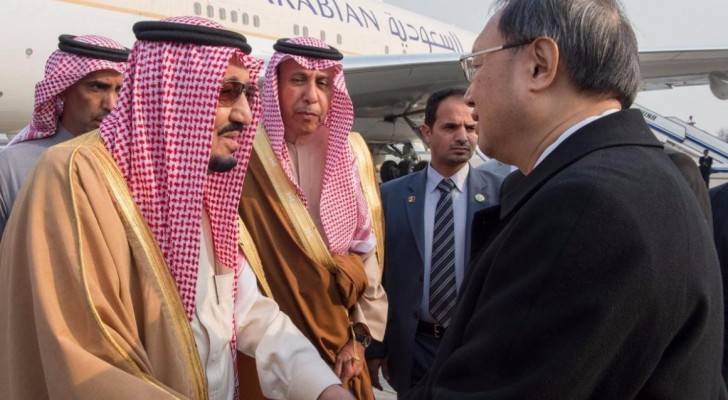 الرئيس الصيني يستقبل الملك سلمان بن عبد العزيز