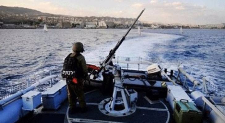 زوارق تابعة للاحتلال الاسرائيلي 