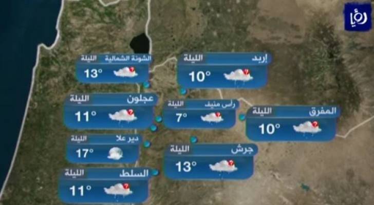  طقس غائم جزئي وأجواء ربيعية الثلاثاء