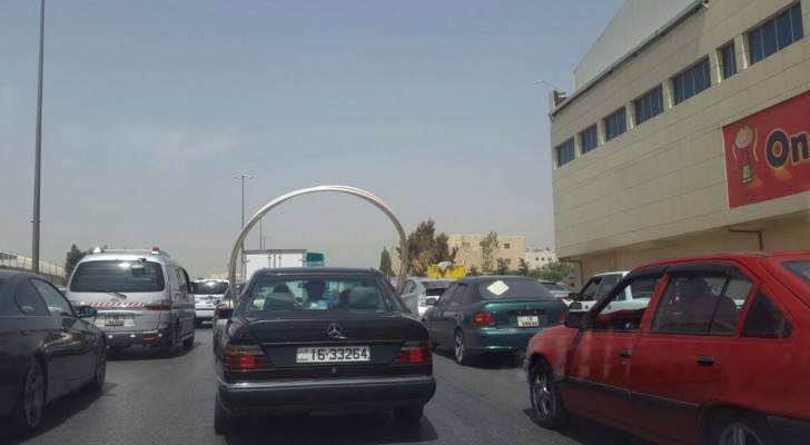 من أزمة السير بالقرب من دوار المشاغل