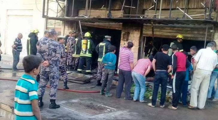 احراق محال تجارية على خلفية المشاجرة