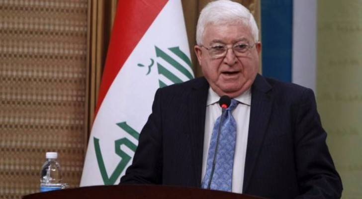 الرئيس العراقي يصل عمان