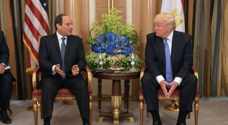 الرئيس الامريكي والرئيس المصري 