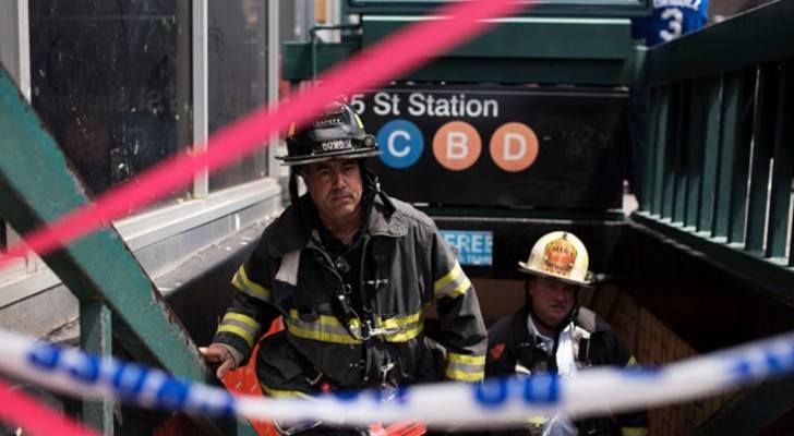 ٣٦ إصابة بخروج قطار عن سكته في نيويورك