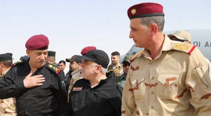 وصول العبادي لمدينة الموصل 