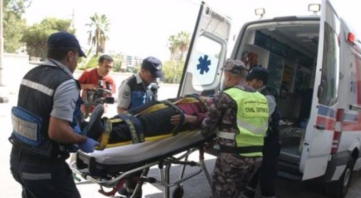 إصابة ١٧ شخصا اثر حادث تدهور 'ديانا' في اربد