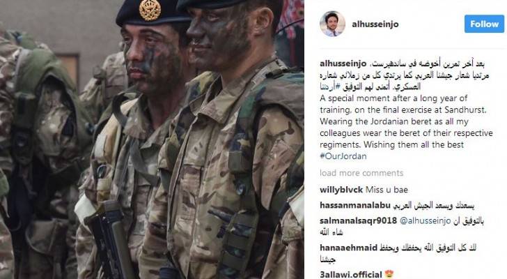 ولي العهد ينشر صورة من تدريباته في "ساندهيرست"