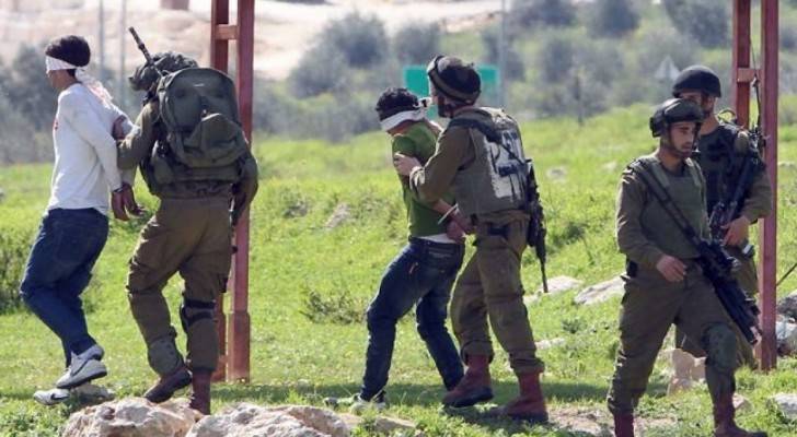 الاحتلال يعتقل ١١ فلسطينيا