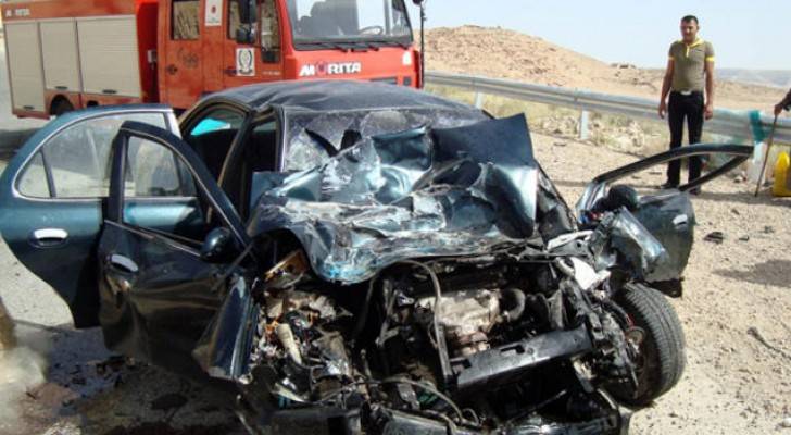 وفاة بحادث سير على طريق جرف الدراويش