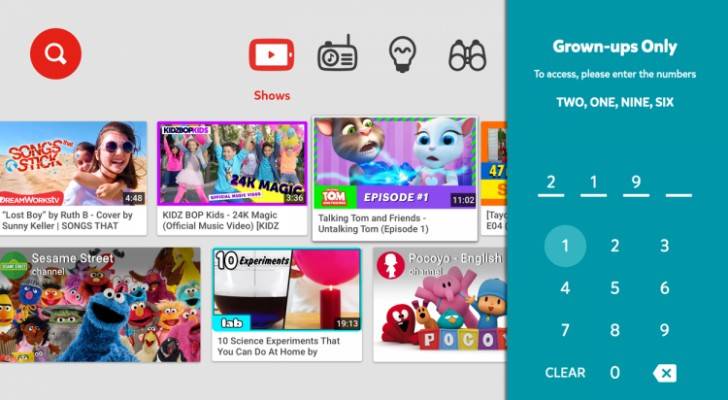 يوتيوب للأطفال Youtube Kids متوفّر الآن لأجهزة التلفاز العاملة بنظام أندرويد