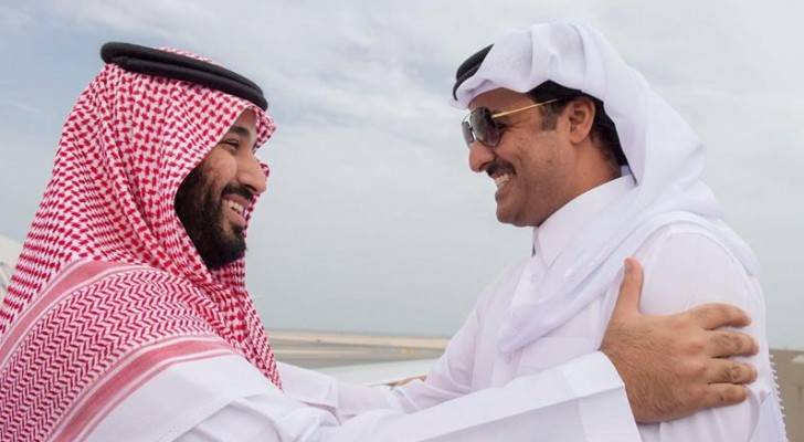 ولي العهد السعودي وأمير قطر