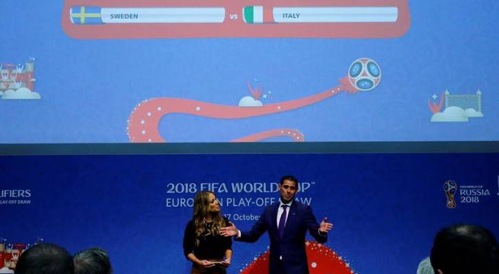 جانب من قرعة الملحق الأوروبي 