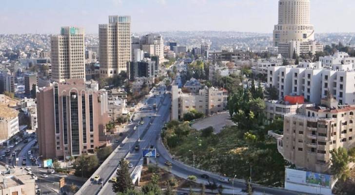 صورة عامة للعاصمة عمان 