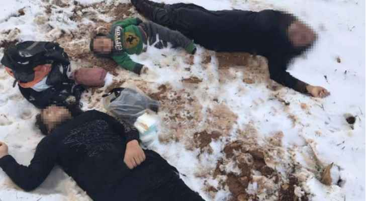 صورة نشرتها وسائل اعلام لجثث اللاجئين