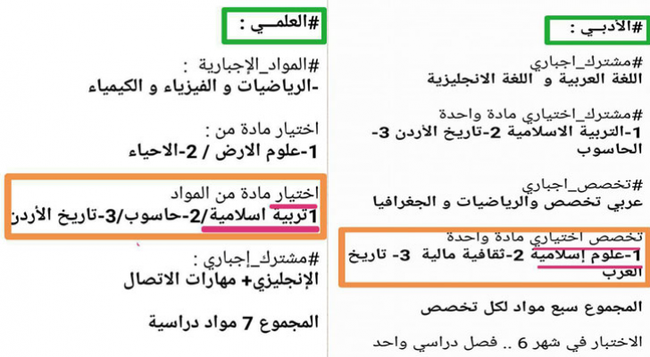 وزارة التربية والتعليم تتجه لجعل مادة التربية الاسلامية مادة اختيارية