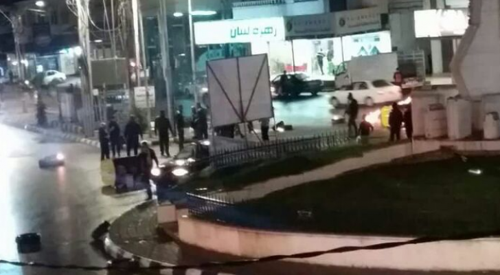 فض اعتصام لسائقي المركبات في العمري والرمثا