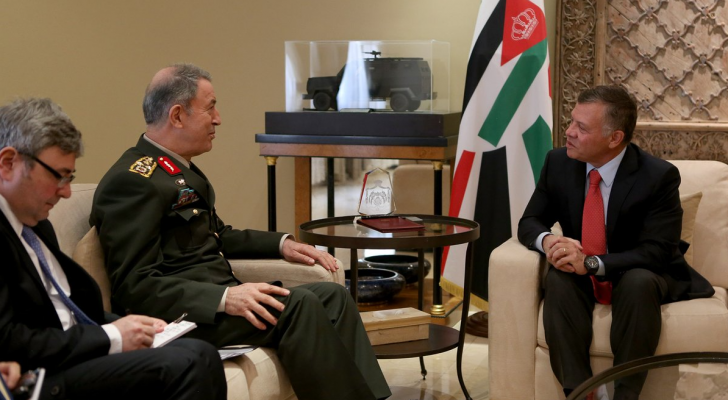 الملك يستقبل رئيس أركان الجيش التركي
