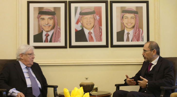 الصفدي يلتقي المبعوث الخاص لليمن