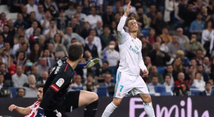 كعب رونالدو ينقذ ريال مدريد من السقوط أمام بيلباو