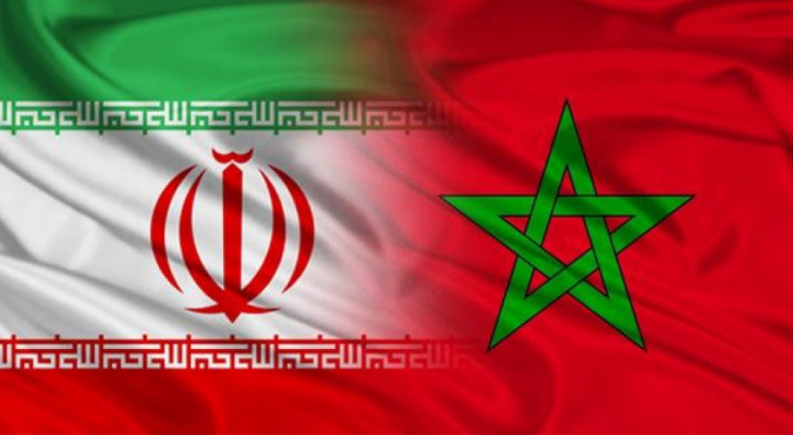 علم المغرب وايران - ارشيفية