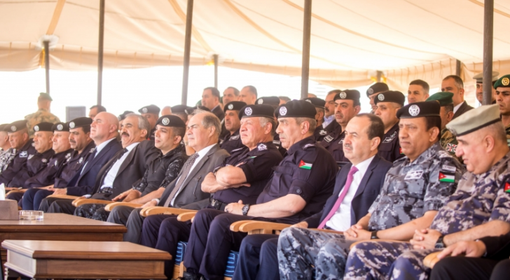 جانب من متابعة جلالة الملك التمرين التعبوي