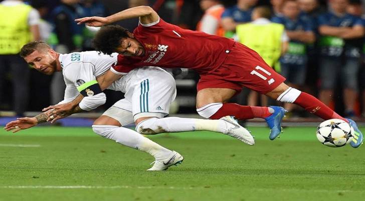 شاهد رد فعل راموس بعد خروج محمد صلاح من الملعب