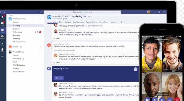 مايكروسوفت تتحدى سلاك بتقديم نسخة مجانية من خدمة الدردشة الجماعية Teams