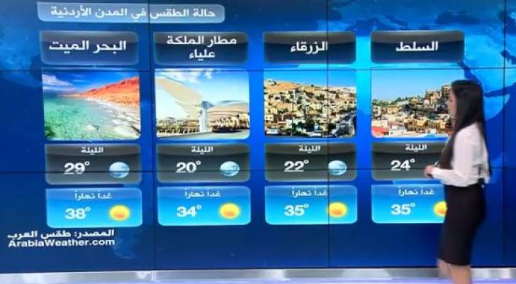 الأربعاء: أجواء صيفية اعتيادية في أغلب المناطق ..فيديو