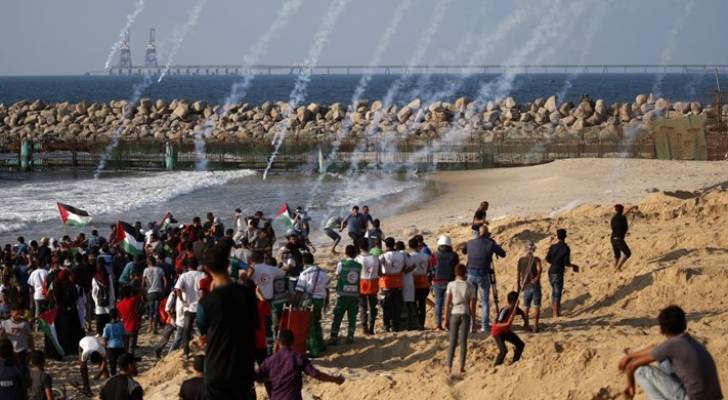 إصابات باعتداء الاحتلال على تظاهرة سلمية شمال قطاع غزة