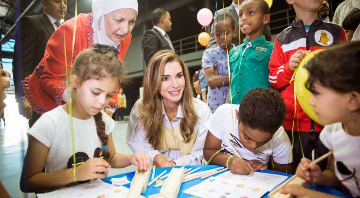 بحضور الملكة رانيا إطلاق مهرجان تفاعلي للحد من العنف ضد الأطفال - فيديو