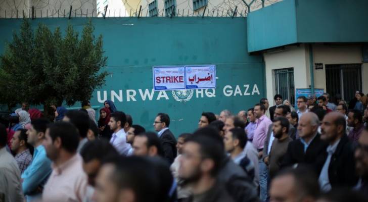 إضراب شامل يعم كافة مؤسسات أونروا بقطاع غزة