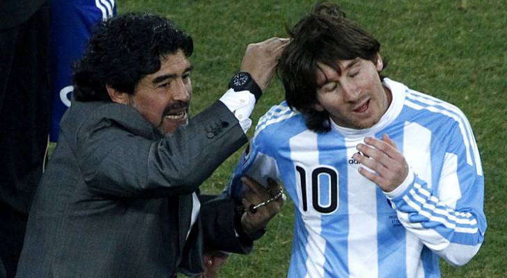 مارادونا: ميسي لا يصلح لقيادة المنتخب الأرجنتيني