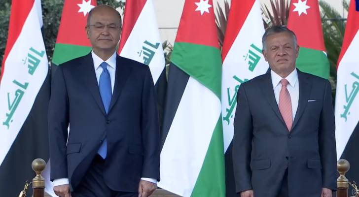 الملك يستقبل الرئيس العراقي في عمان – فيديو
