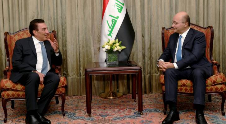 الرئيس العراقي يلتقي الطراونة