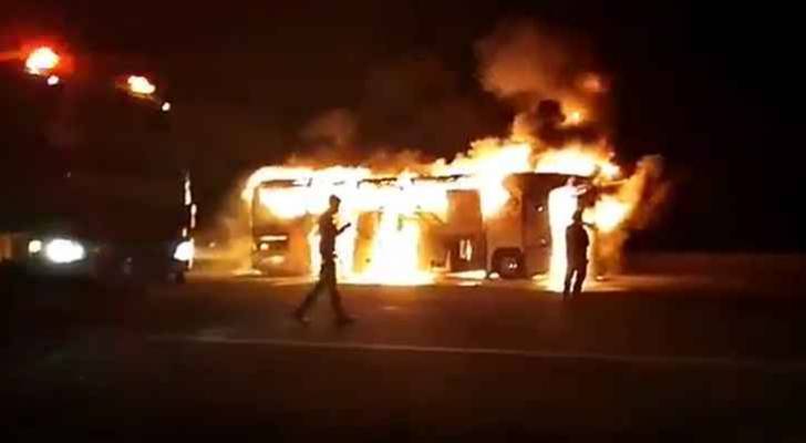 "الخارجية" توضح حول الحافلة الاردنية التي تعرضت للحريق بالسعودية