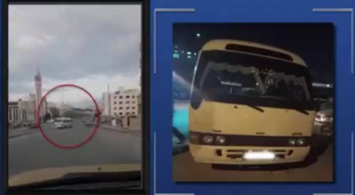 ضبط سائق مركبة عمومي عرض حياة المواطنين للخطر - فيديو
