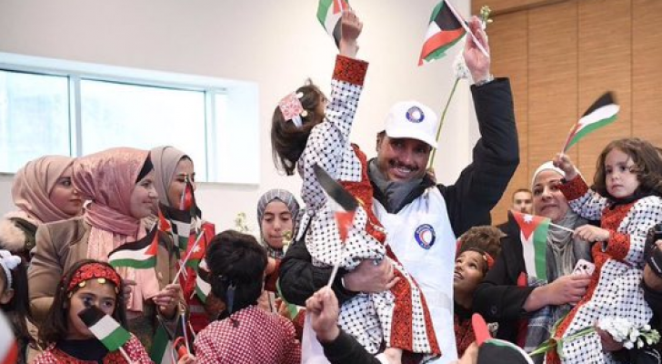 جانب من زيارة الغانم للأردن