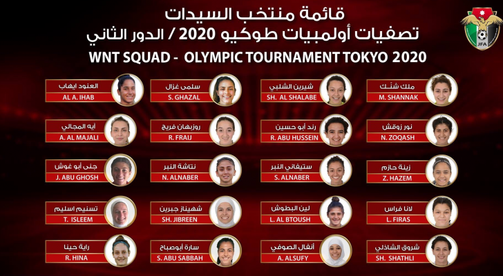 تشكيلة منتخب السيدات للتصفيات الاولمبية
