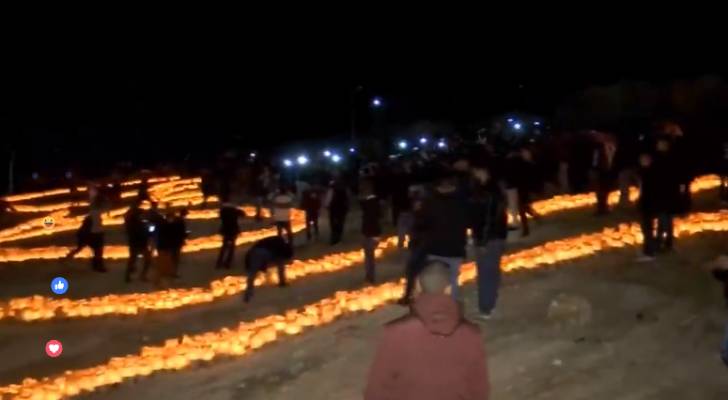 حملة "مروحين على السلط ابيش احلى من السلط" لاضاءة 22 ألف شمعة على "شارع الستين" - فيديو