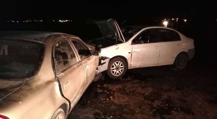 6 إصابات بحادث تصادم في إربد - صور