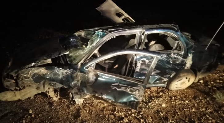 3 إصابات بحادث تدهور في البادية الشمالية