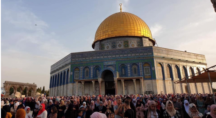 صلاة العيد من المسجد الاقصى المبارك